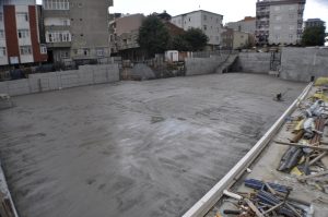 temel betonu helikopterli şap